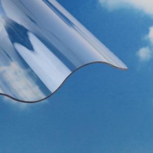 Polycarbonat Wellplatte Sinus 76/18 1,3 mm stark, klar