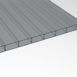 Polycarbonat Doppelstegplatte 16 mm esthetics graphit, 98 cm Breite