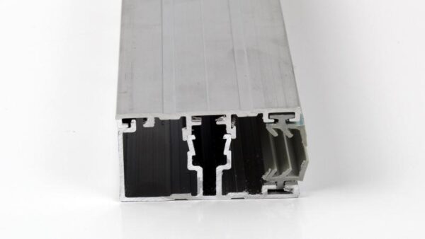 Schraubprofil Rand komplett Aluminium für 16 mm Plattenstärke