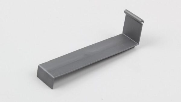 Verbindungsstück für Alu-Wandanschluss aus Kunststoff, silber/grau