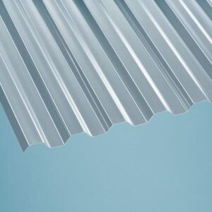 PET Lichtplatte Trapez 70/18 1,1 mm stark, klar