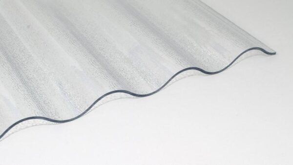 Acryl Wellplatte C-Struktur (gekräuselt) Sinus 76/18 ca. 3 mm stark, klar