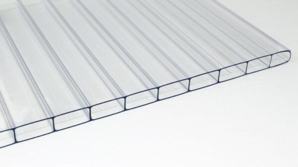 Polycarbonat Doppelstegplatte 16 mm esthetics klar, 98 cm Breite